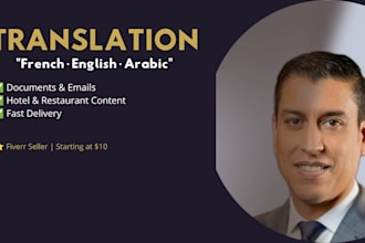 translate your documents french english arabic professionally