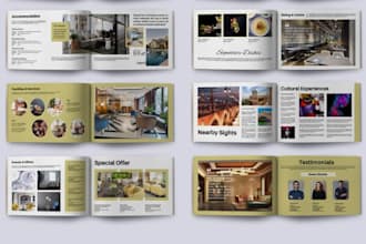 design real estate construction project brochure for property marketing