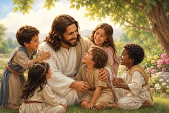 draw children book illustrations, biblical illustration and cover for amazon KDP