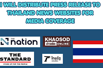 distribute press release to thailand news websites for media coverage