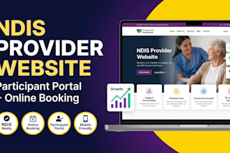 build ndis provider website with participant portal and online booking