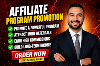 organically promote your affiliate referral link to targeted audiences