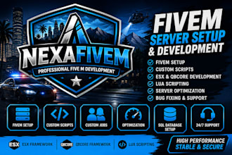 setup develop and optimize your fivem esx or qbcore server
