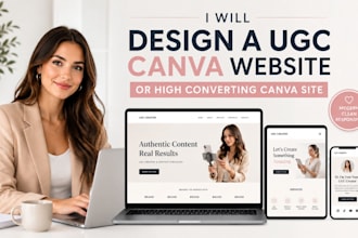 ugc influencer canva media kit high converting ugc portfolio website