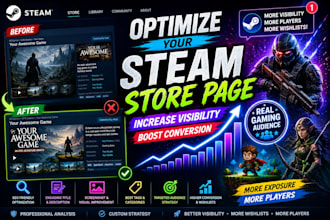 optimize steam store page to increase game visibility