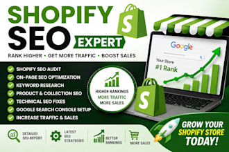 be your shopify SEO expert and optimize your shopify store