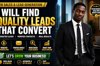 be your sales representative for lead generation and appointment setting