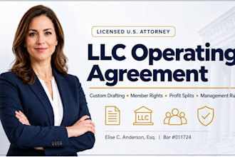 write a custom llc operating agreement for your startup attorney