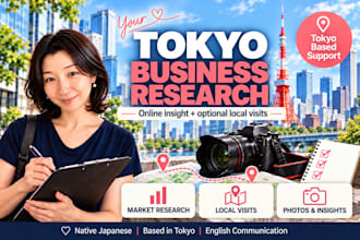 conduct japan market research with tokyo based local support