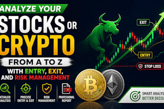 analyze your stocks or crypto from a to z with entry, exit, and risk management