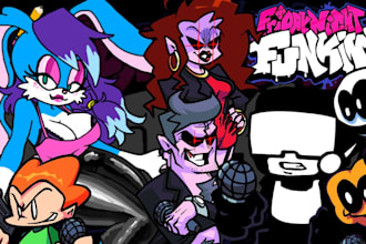 make unique fnf sprites, fnf mod, fnf character, friday night funkin, animation