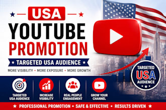 do organic USA youtube promotion, USA video promotion for channel growth