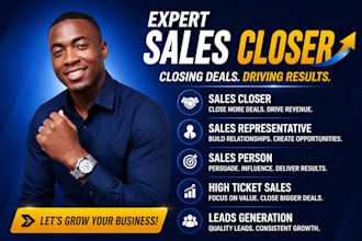 commission base sales closer b2b sales closer saas sales closer IT sales person