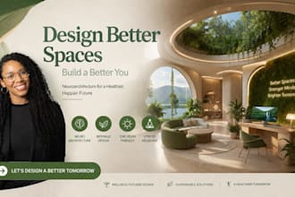 neuroarchitecture wellness stress reducing biophilic circadian 3d design render