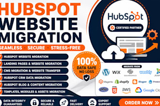 migrate design redesign or revamp hubspot website to wordpress website and other