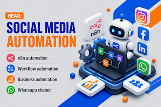 n8n social media automation n8n whatsapp chatbot n8n youtube automation ai agent