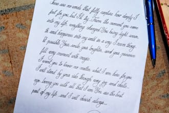 handwriting letter,mail,CV,assignment,and customize anything
