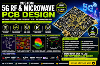 custom 5g rf, high frequency pcb layout, antenna systems and microwave circuits