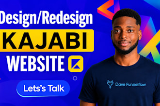 design or redesign kajabi website and set up kajabi online course for coaches