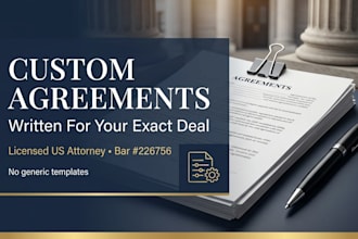 write highly customized business agreement documents for your company