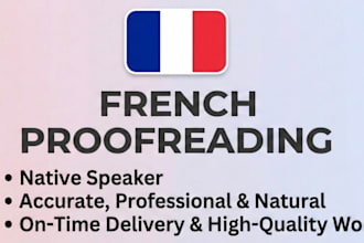 do professional french proofreading and editing