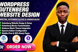 build wordpress with spectra, gutenberg blocks, gutenberg website, kadence block
