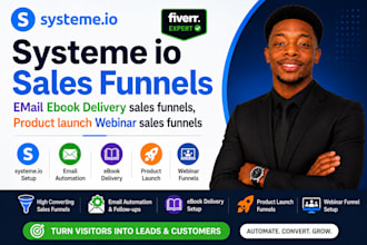 systeme io sales funnels email ebook delivery sales funnels product launch