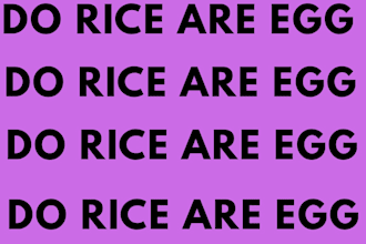 do rice and egg