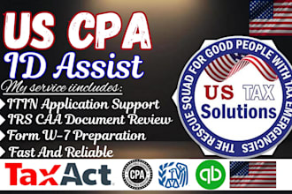 help you get itin individual taxpayer number as irs caa, and prepare form w7