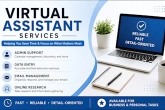 be your virtual assistant for admin support