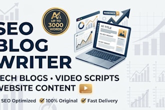 write SEO optimized blog posts and website articles