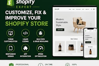 customize shopify theme and fix shopify issues