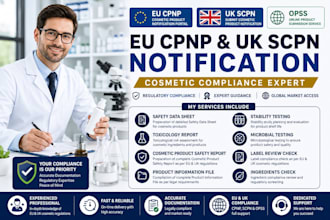 guide or notify your cosmetic product on eu cpnp uk scpn opss portal