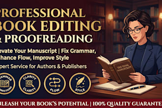 provide substantive developmental editing line editing and proofreading