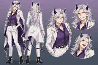 anime illustration anime fanart commission art anime oc art original character