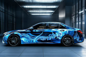 car wrap vehicle wrap truck wrap boat wrap racing car wrap