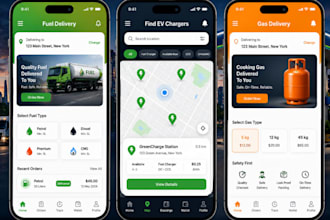 build fuel delivery app, gas delivery app, ev charging finder, oil delivery app