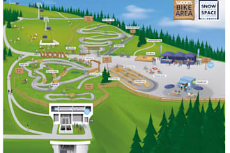 design 2d, 3d vector map city map, illustrated tourist map