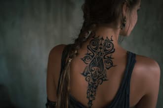 design traditional or modern tribal tattoo art
