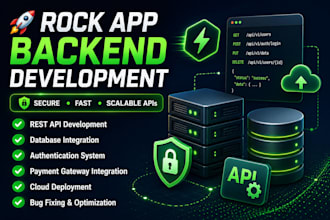build a secure, scalable rock app backend API for mobile and web apps