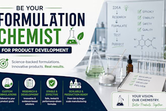 be your formulation chemist for product development