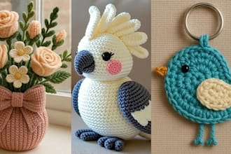 create a custom crochet pattern and amigurumi pattern