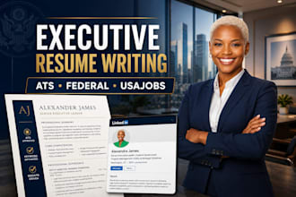 write ats executive resume, federal resume and usajobs resume