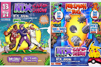 design vibrant illustration for sports events poster, flyer festival