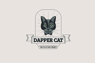 design outstanding creative wood shop logo