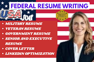 write a professional federal resume for usajobs applications