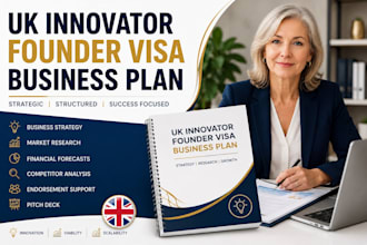 write UK innovator founder visa business plan, financial forecast, endorsement