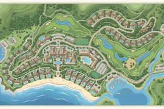create property map illustration, subdivision map, real estate master site plan