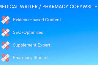write expert medical pharmaceutical or science articles