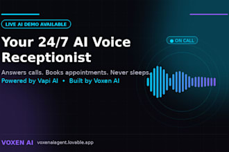 create an ai voice agent that books appointments and answers calls